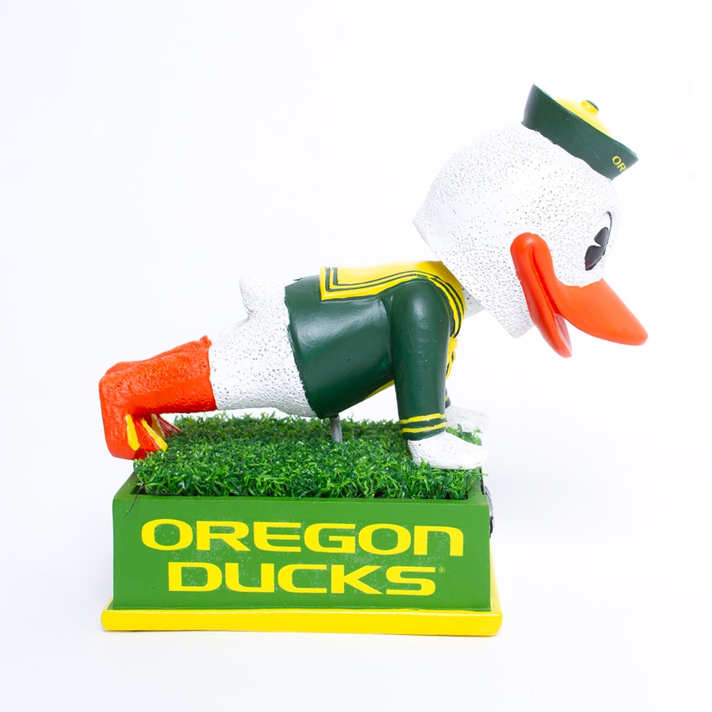 Oregon Ducks, Collectibles, Gifts, 8", Football, Mascot Push-ups, Bobble Head, 777117